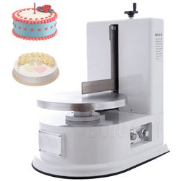 Máquina automática de recubrimiento de crema para pasteles, esparcidor de decoración de pan para pasteles, alisado