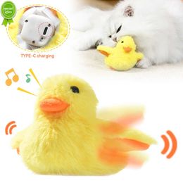 Chat automatique jouets intelligent mignon en peluche jouet pour animaux de compagnie électrique auto-mobile chaton jouets interactif chat fournitures pour jouer à l'intérieur