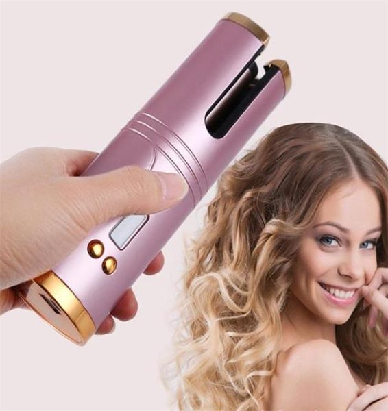 Fer à friser automatique en céramique pour fer à friser les cheveux, baguette à friser, bigoudis sans fil, chargement USB, fer à friser 2206149327575