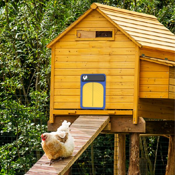 Ouvre-porte de poulailler automatique Kit d'ouverture autobloquant Porte de volaille étanche Porte de poule électrique pour ouvre-porte de poulailler de ferme