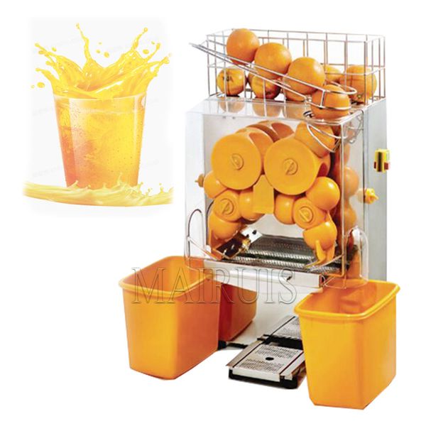 Máquina exprimidora de cítricos comercial automática, exprimidor de fruta fresca, máquina eléctrica de extracto de naranja