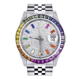 Montres de créateurs automatiques Montres mécaniques pour hommes Montres-bracelets 41mm Diamant Verre Saphir Lentille Pliable Bracelet en acier inoxydable Montre avec boîte étanche