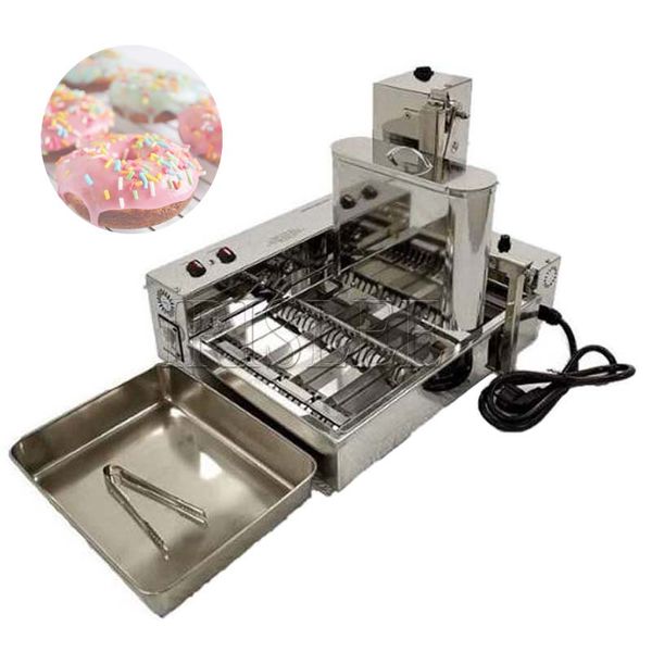 Machine à beignets automatique, Mini machine commerciale à frire en acier inoxydable, 2000W