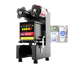 Automatische Drink Cup Sealer Melk Thee Winkel Plastic Paper Cup Sluitmachine Voor 9/9.5Cm Elektrische Bubble Tea Film