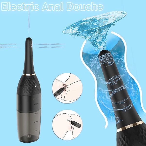 Automatique Électrique Anal Cleaner Enema Douche Vibromasseur De Douche Pour Hommes Femmes Gay Lesbienne Hygiénique Soins De Santé Intestin Cleaningp0804