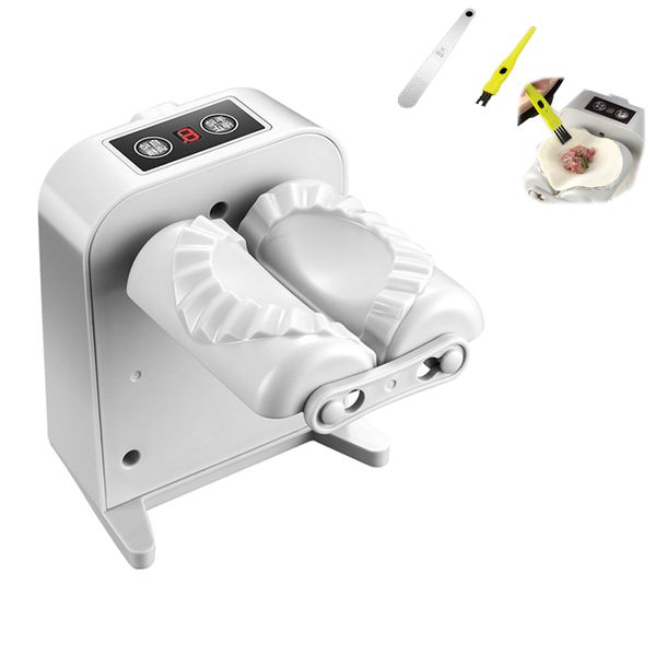 Machine à boulettes électrique automatique, Rechargeable par USB, Double tête, moule à boulettes, petite Machine à peau de raviolis en relief, outil de cuisine