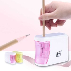 Taille-crayon électrique automatique kawaii sûr rapide prévenir l'ouverture accidentelle papeterie fournitures scolaires étudiants artistes