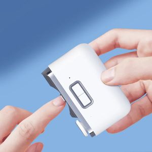 Cortauñas eléctricas automáticas USB recargable recortadora de uñas amoladora cortadora cortadora herramientas de pulido con luz para bebé adulto 240315