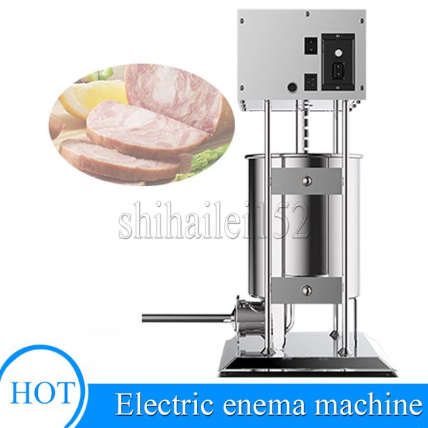 Máquina eléctrica automática para hacer salchichas, empujador de salchichas, maquinaria de llenado, embutidora de salchichas eléctrica