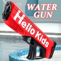 Automatisch elektrisch waterpistool Zomerinductie Absorberen Toy Beach Pool Fight Party Continu Fire 240420