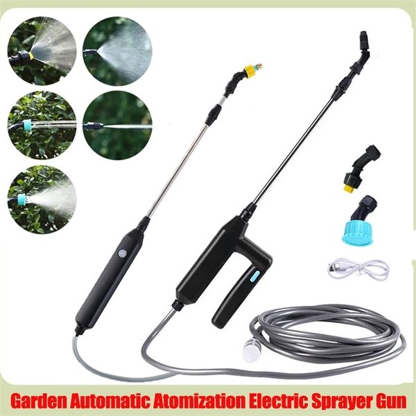 Pulvérisateur d'arrosage électrique automatique pistolet à arrosage automatique avec 3/5 / 8m Pipeaux d'eau jardin végétal Irrigation 240403