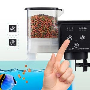 Automatische visvoeder Grote capaciteit Intelligent timing Verstelbare voedingsbedrag Auto Food Dispenser voor aquariumvissentank 240516