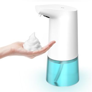 Distributeur automatique de savon en mousse moussant sans contact 350ML capacité capteur de mouvement infrarouge pompe à savon mains libres pour salle de bain cuisine Y200407