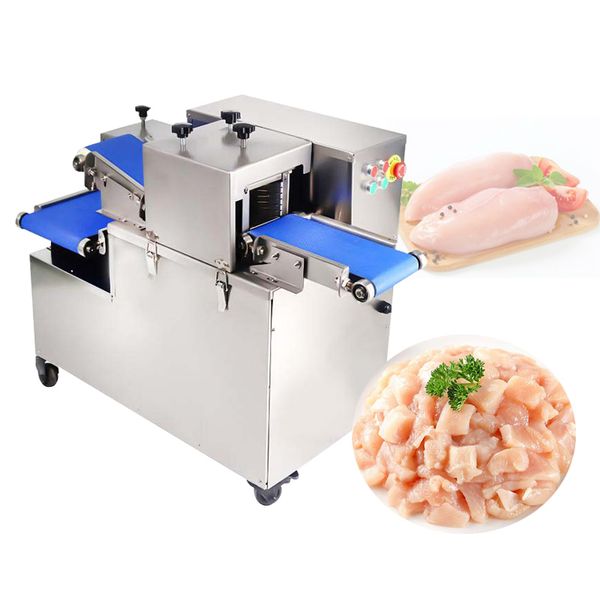 Machine de développement automatique de découpe de cubes de viande de bœuf congelée