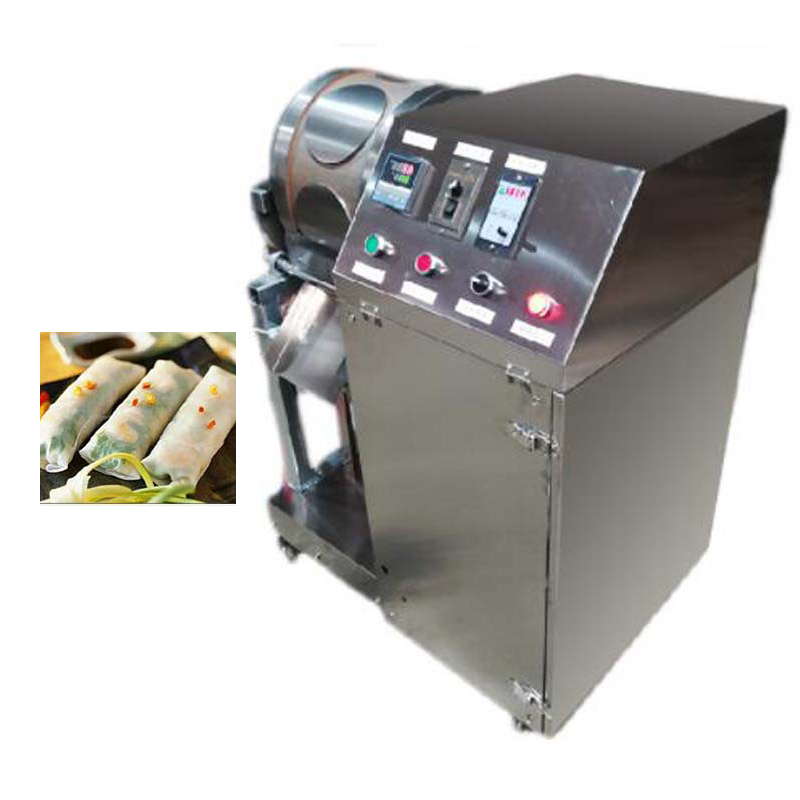 Machine automatique à crêpes à gaz, Machine à gâteaux ronds de canard rôti, emballage de rouleaux à ressort, Machine à gâteaux plats ronds