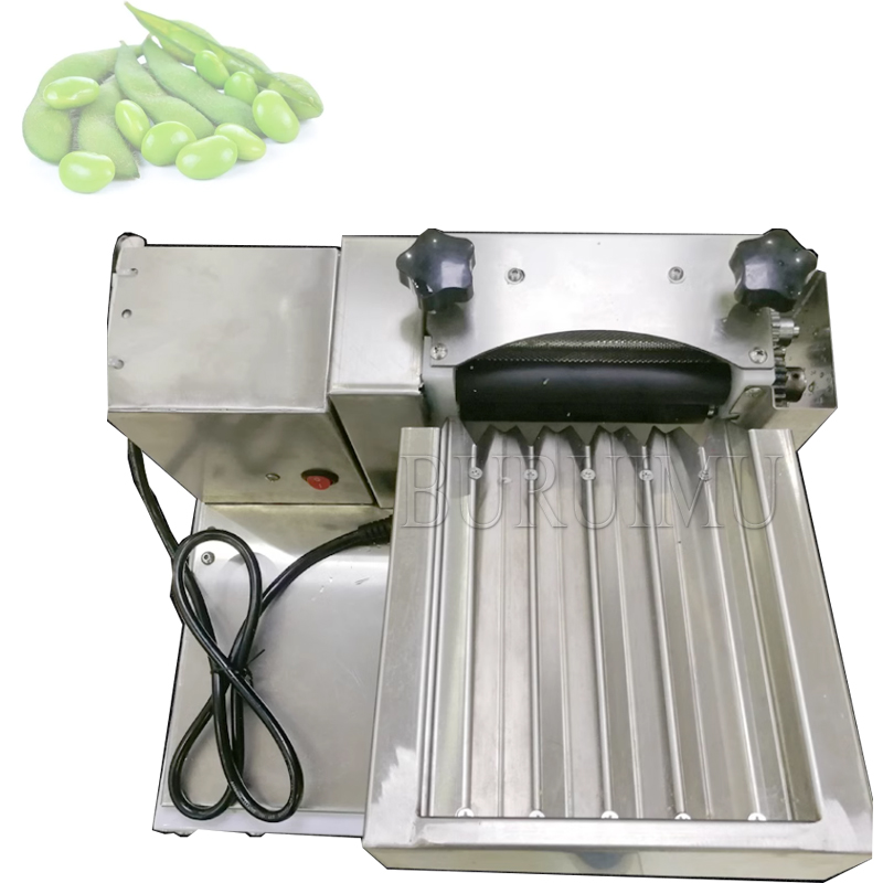 Descascador automático de feijão peludo descascador 35kg/h pequeno feijão verde e pá de ervilha descascador descascador máquinas
