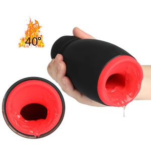 Chauffage automatique masturbateur masturbateur bouche orale puste licking toys électrique langue sucer masturbation tasse adulte toys pour hommes y7577513