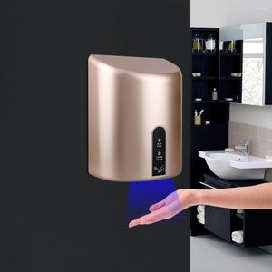 Sèche-mains automatique à grande vitesse avec moteur à induction d'air froid pour salle de bain domestique