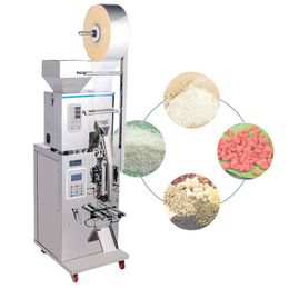 Máquina automática de sellado vertical de alta velocidad, llenador de vasos de polvo granular de plástico, máquina envasadora de aperitivos y alimentos de maní