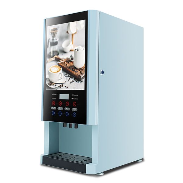Máquina automática de bebidas de jugo frío y caliente, máquina de café instantáneo de autoservicio, máquina de té de la leche, máquina de bebidas