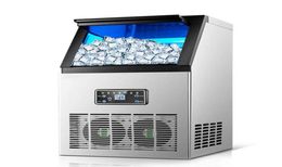 Máquina automática para fabricar hielo, máquina comercial para hacer hielo en cubitos, maquinaria para pequeñas empresas, máquina de bolas de hielo para té con leche, barra, cafetería233t6463684