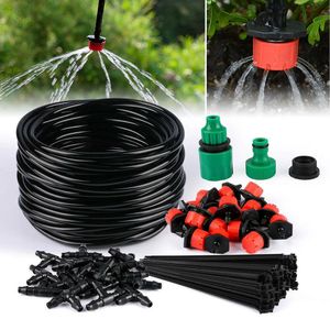 Système d'irrigation Tuyau d'arrosage de jardin Kit d'irrigation goutte à goutte avec goutteurs réglables