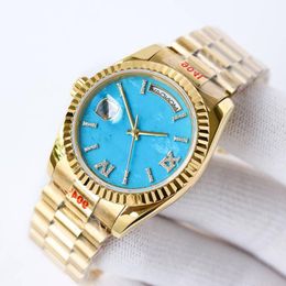 Montres automatiques pour dames 36 mm doubles calendrier en acier montre-bracelet en acier inoxydable montre mécanique de luxe femmes montres-bracelets de créateurs Dchq