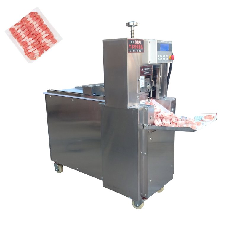 Automatic Lamb Roll Cutting Machine Stainless Steel Electric CNC Single Cut Mutton Roll Machine Meat Cutter 2200W