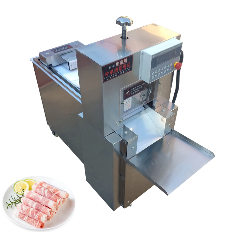 Automatische lamsknijmachine Roestvrij staal elektrisch CNC Single Cut Mutton Roll Machine Meat Cutter