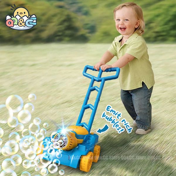 Machine à pelouse automatique Machine Bubble Machine Weeder Forme Blower Baby Activity Walker for Outdoor Toys for Kid Childrens Day Gift Boys 240410