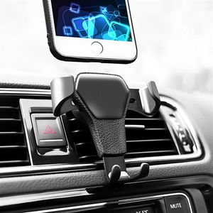 Verrouillage automatique par gravité universel pour grille d'aération GPS support de téléphone portable support de voiture type de boucle de grille compatible pour iPhone Androi261p