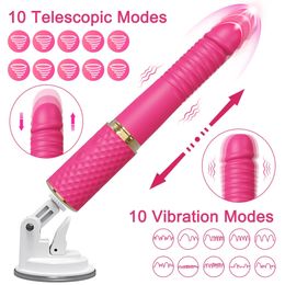 Machine automatique Dildo Dildo Vibratrice Femme Sexs Toy Femmes Vagina Masturbation Penis G Spot Clitoris Stimulateur Massageur 240401