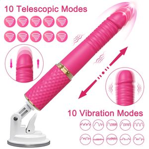 Automatische Machine Telescopische Dildo Vibrator Vrouwelijke Sexs Speelgoed Vrouwen Vagina Masturbatie Penis G Spot Clitoris Stimulator Massager 240202