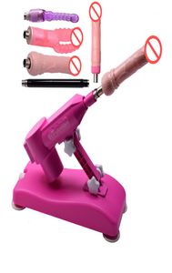 Machine de sexe automatique pour faire l'amour Machine de masturbation rétractable Vitesses télescopiques réglables Machine d'amour avec accessoire de gode S7428242