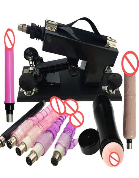 Machines automatiques de sexe pour faire l'amour Machine de masturbation rétractable de 6 cm Vitesses réglables Machines à baiser Jouets sexuels pour hommes et femmes3041509