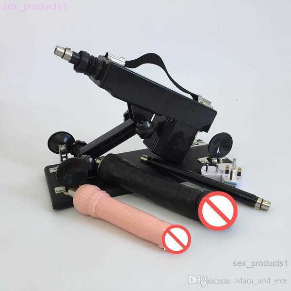 Máquina automática para hacer el amor, pistola sexual con consolador grande, máquinas sexuales de velocidad ajustable, máquina de masturbación retráctil de 6cm, 8SXX