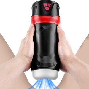 Automatische mannelijke masturbatiekopapparatuur Vaginale zuigmachine Vibrator Volwassen pijpbeurtbenodigdheden