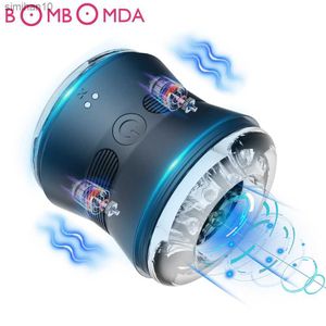 Automatic Male Masturbator Cup Vagina Masturbation Blowjob Man Mastuburator Sex Toys for Men Adult Goods Electric Mastubator L230518