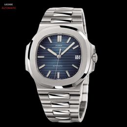 Automatique mécanique pour Lgxige marque de luxe montre pour hommes 2019 nouvelle montre en acier de précision bleue
