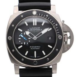 Mouvement mécanique automatique Paneraisiss Panerai Luminor Montre la série submersible PAM001389 Mécanique automatique 47 mm Titanium Metal Ceramic Mens Watch 00138