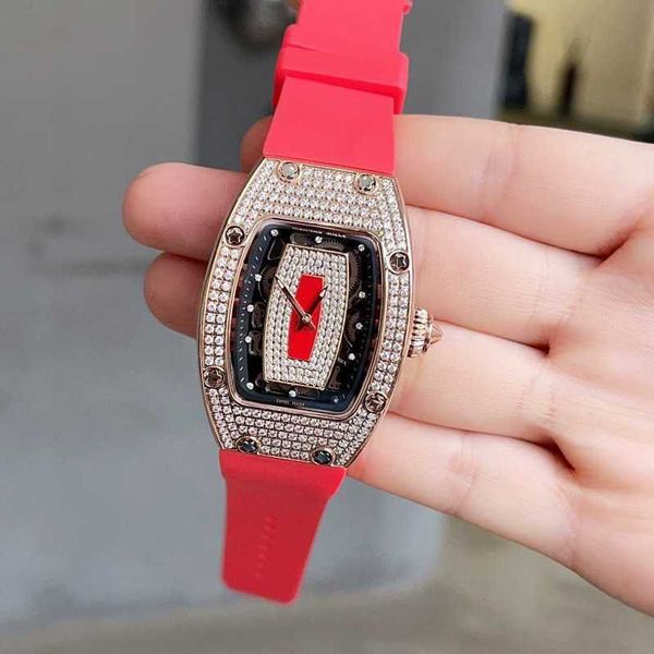 Automático Mecánico Richrd Mileres Alta calidad Nuevos relojes de pulsera Colores Ocio rm007 Fullautomatic Diamond Case Tape Mujeres Increíble estilo Diseñador X7VVC XG90