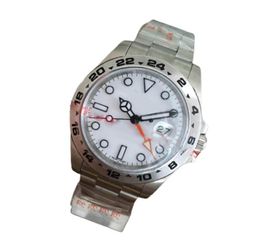 Relojes mecánicos automáticos Rolx para hombre de lujo con esfera negra Explorer 216570 GMT Movimiento automático Reloj de pulsera de diseño de acero inoxidable Wa8038632 X