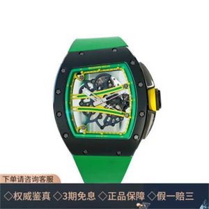 Montre mécanique automatique Richarmilles montres de sport série Richarmiller montres suisses pour hommes RM61-01 montre mécanique manuelle de luxe en céramique pour hommes WN-61V8