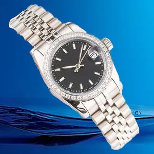 Reloj mecánico automático de plata de acero inoxidable para hombre 2813 movimiento anillo de diamante relojes de lujo zafiro diseñador hombre reloj de pulsera relojes Montre calidad AAA