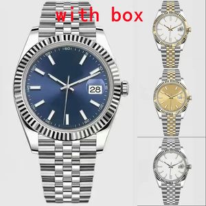 Automatisch mechanisch horloge met doos Klassiek 41 mm 36 mm 31 mm 28 mm Heren quartz Dames roestvrij staal Waterdichte lichtgevende horloges XB03 B4