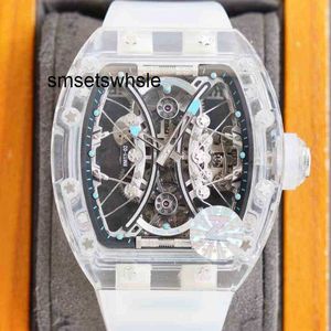 Automatische mechanische horloges Rm053 Vrije tijd Superclone Mechanisch Actief Luxe Tourbillon Superclone Rm53-02 Automatische machines Sneeuwglas kasttape