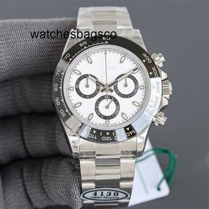 Automatische mechanische horloges Saffierhorloge heren Schone chronograaffabriek Keramische lunette model 904L Kast roestvrijstalen band waterdicht