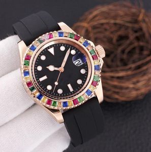 Montre automatique pour hommes 40MM en caoutchouc/acier inoxydable montre designer saphir étanche loisirs exquis classique montre-bracelet de mode montre de lux montres
