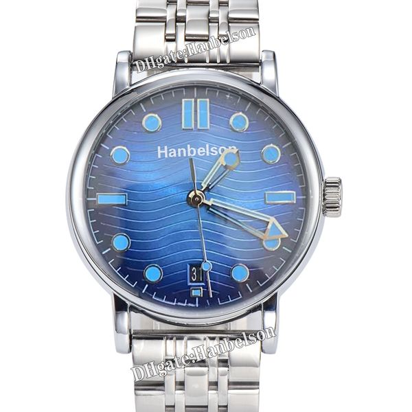 Les hommes automatiques regardent la céramique bleu Célequin de nuit de nuit montre la montre-bracelet Mouvement mécanique 42 mm