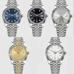 Reloj automático para hombre Reloj de pulsera de 36/41 mm 904L todo de acero inoxidable montre homme traje mecánico relojes de diseño wimbledon datejust 126333 ew factory SB031 B4